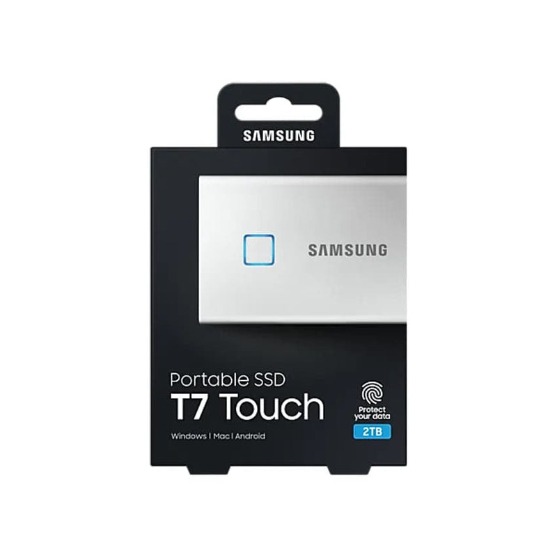 Samsung Portable SSD T7 Touch 2 TB - Silver.