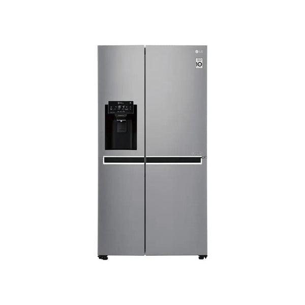 LG 601L Mega Capacity Side By Side Refrigerator - Platinum Silver.