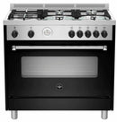 La Germania America 90cm Gas Hob & Gas Oven / Gas Grill - Black