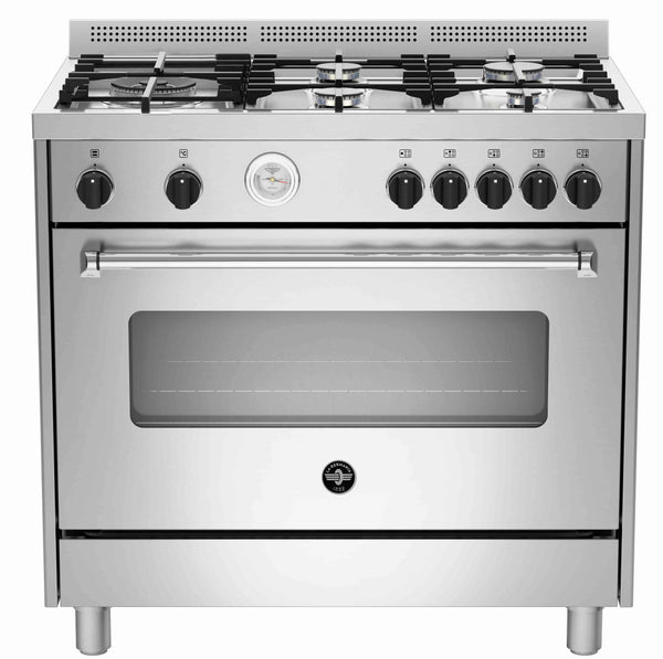 La Germania America 90cm Gas Hob & Electric Oven - Stainless Steel
