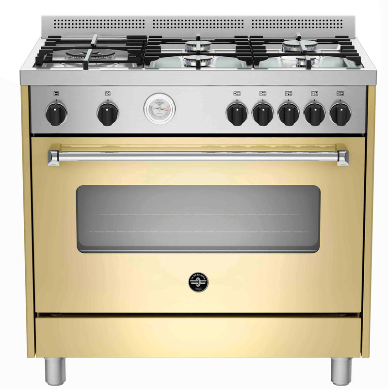 La Germania America 90cm Gas Hob & Electric Oven - Cream