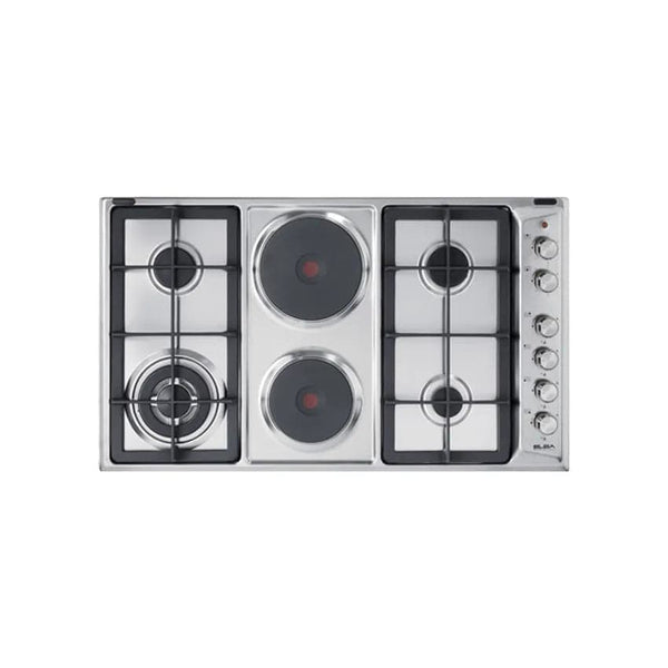 Elba 90cm Classic 4 Gas And 2 Electric Plate Hob.