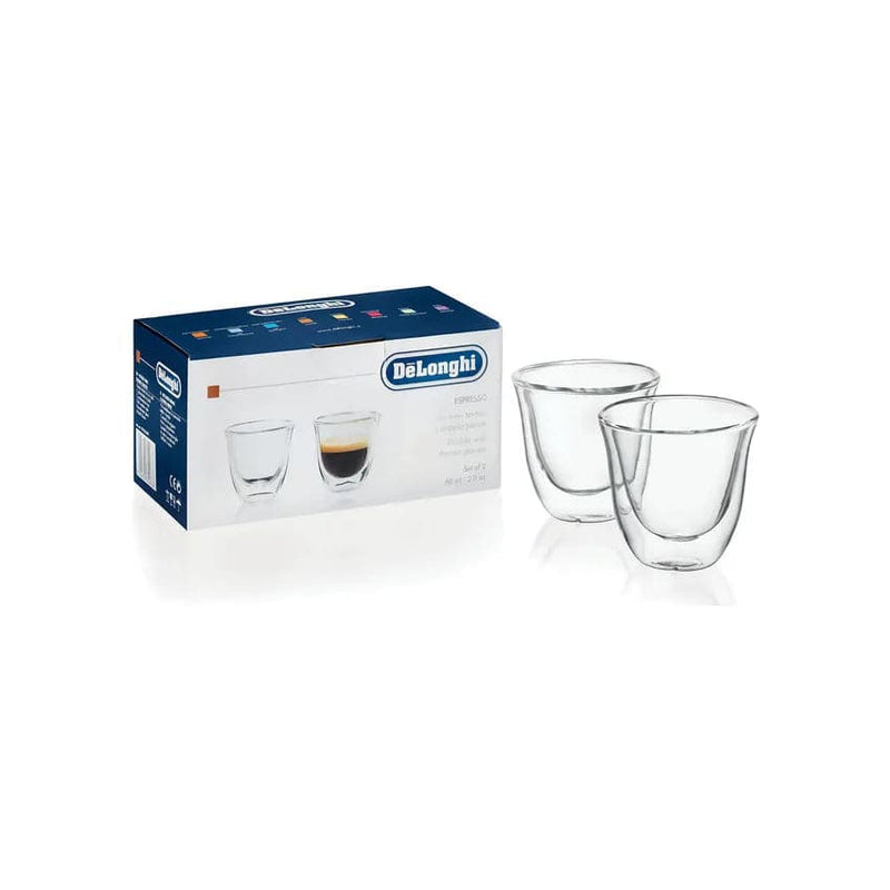 De'longhi Double Walled Espresso Glasses.