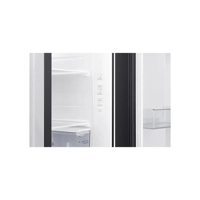 Samsung 617L Side By Side Fridge With Ice Dispenser - Gentle Black.