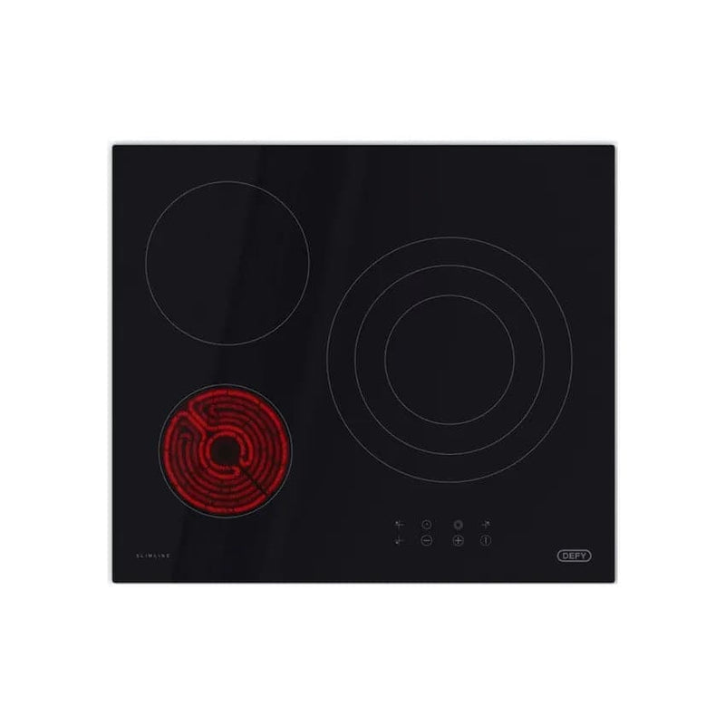 Defy Slimline Touch Control Vitroceramic Triple Zone Hob.