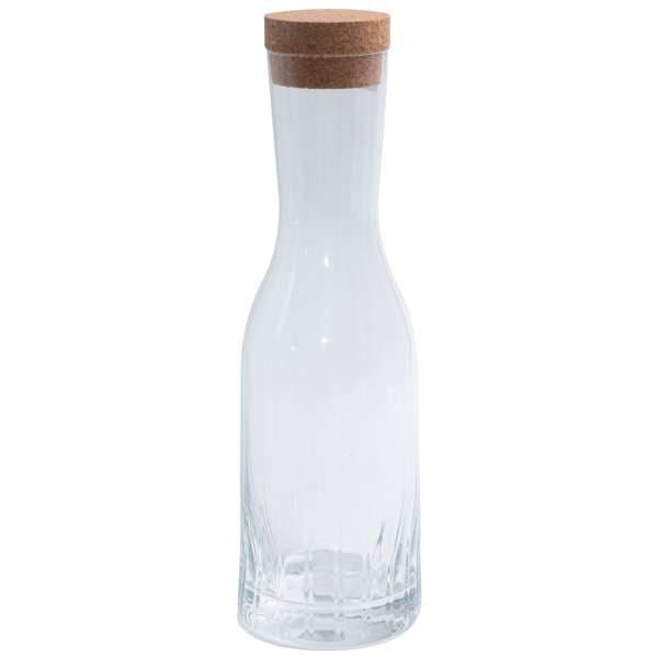 Bohemia Cristal 1.2L Carafe Cut Glass with Cork stopper.