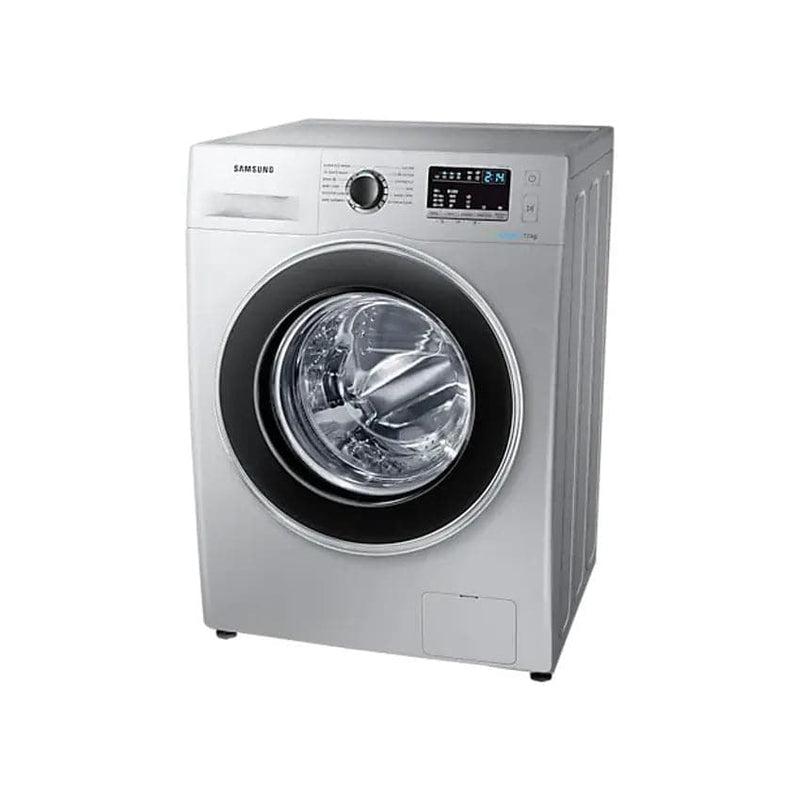 Samsung 7kg Front Loader Washing Machine With Eco Bubble - Silver.