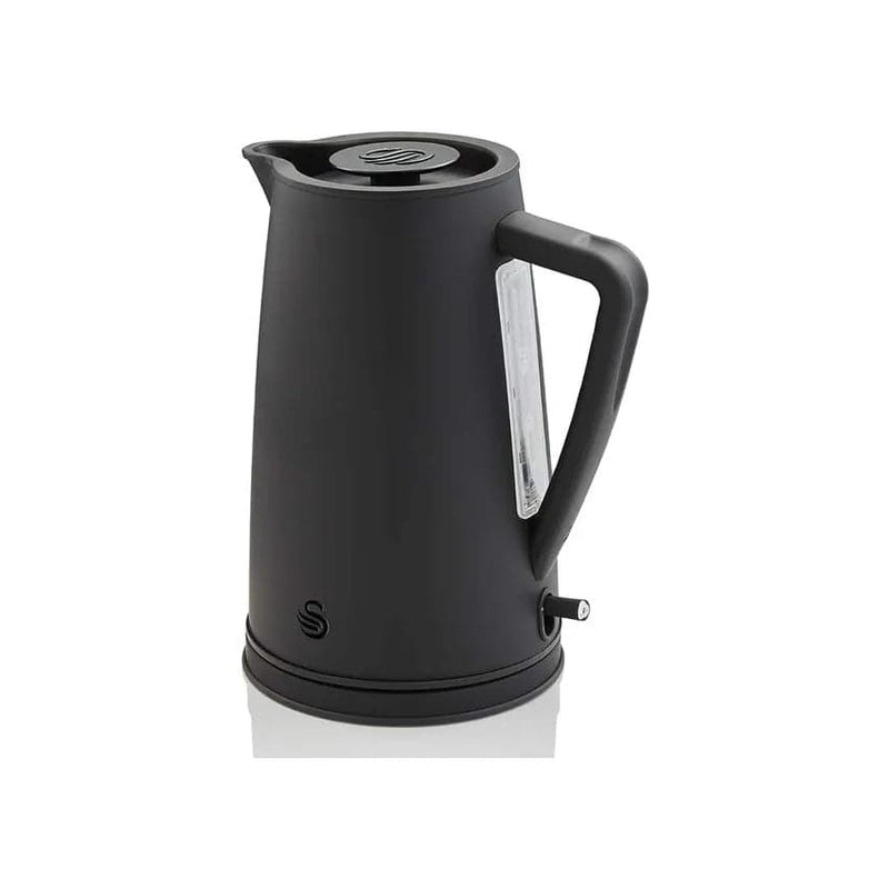 Swan Kettle And 4 Slice Toaster Pack - Stealth Black.