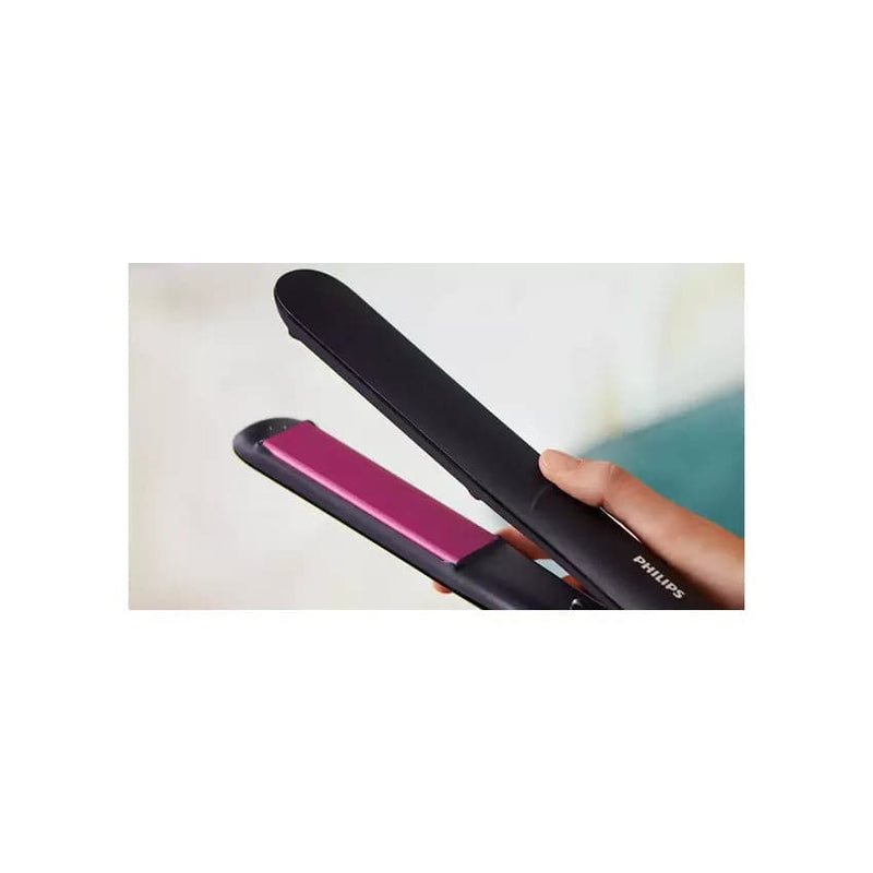 Philips Straightcare Essential Thermoprotect Straightener - Black/pink.