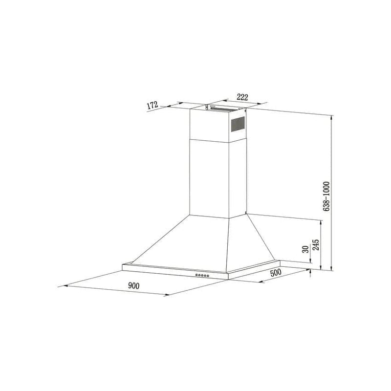 Falco 90cm Pyramid Extractor.