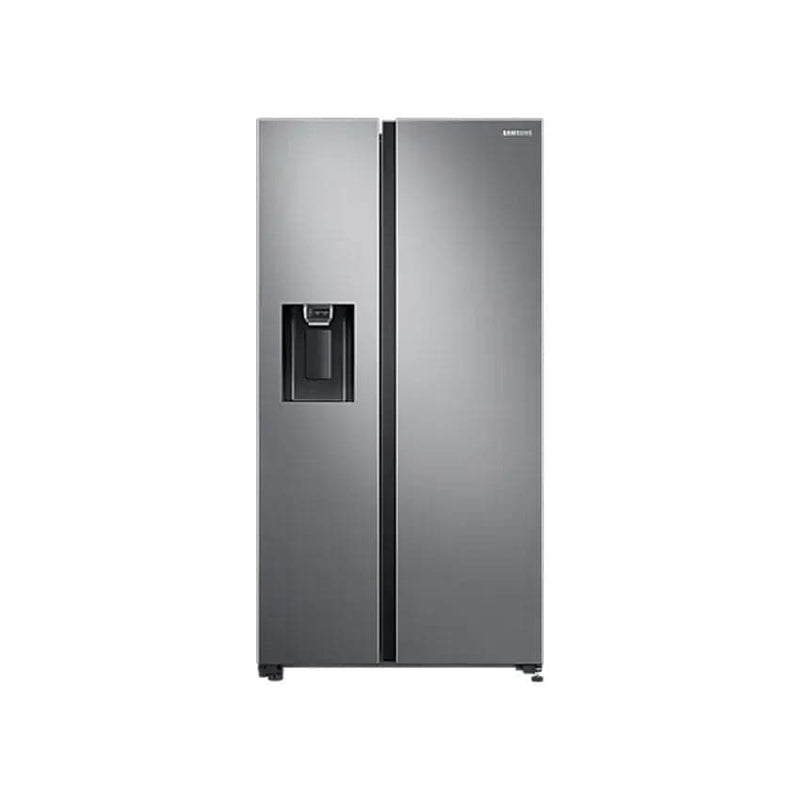 Samsung 617L 2 Door Frost Free Side By Side Fridge With Ice Dispenser - Gentle Silver.