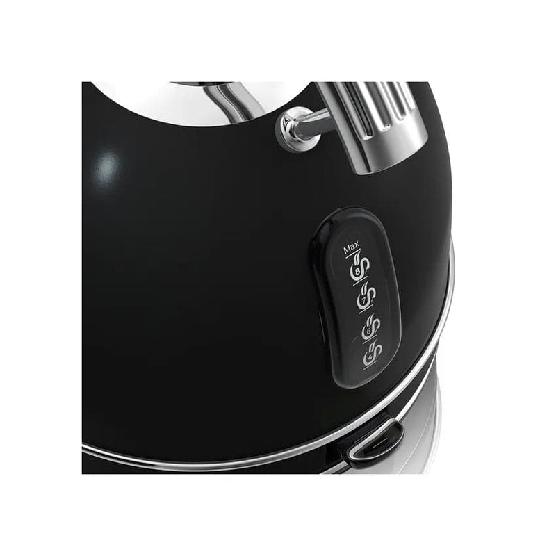 Swan Retro Dome Cordless Kettle & 2 Slice Toaster - Black.