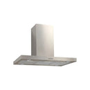 Falco 90cm Island Flat Extractor Fan - Stainless Steel.