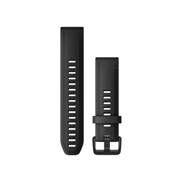 Garmin Quickfit® 20mm Watch Bands - Black Silicone.