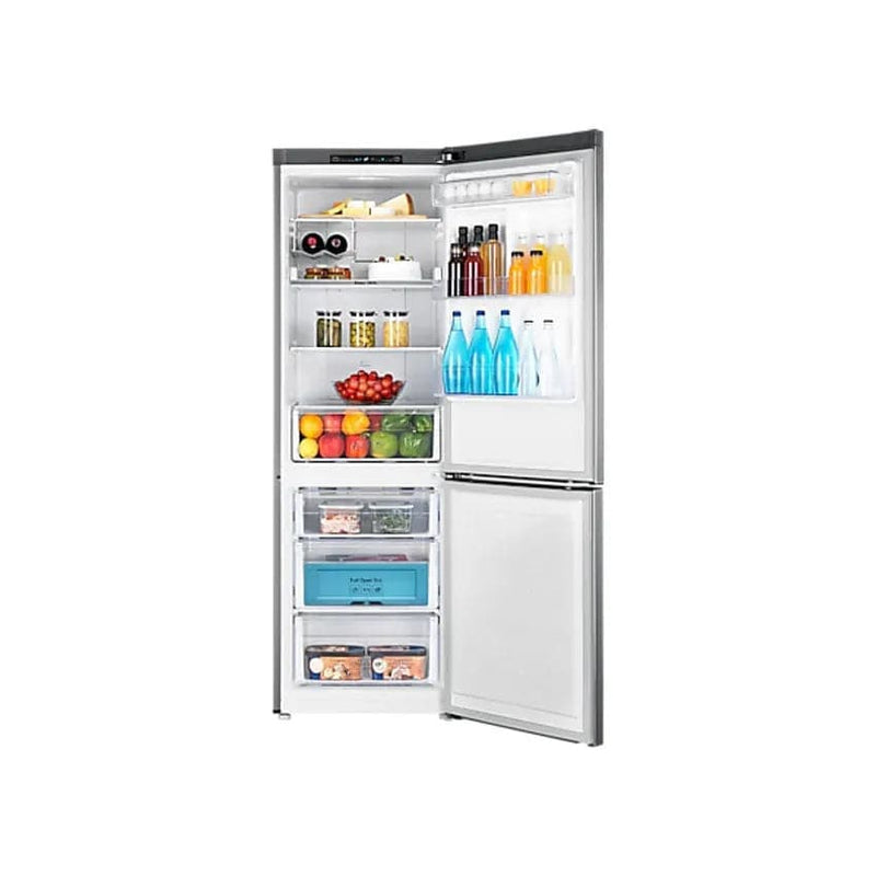 Samsung 328L Nett Frost Free Top Fridge Bottom Freezer Combination Fridge - Metal Graphite.