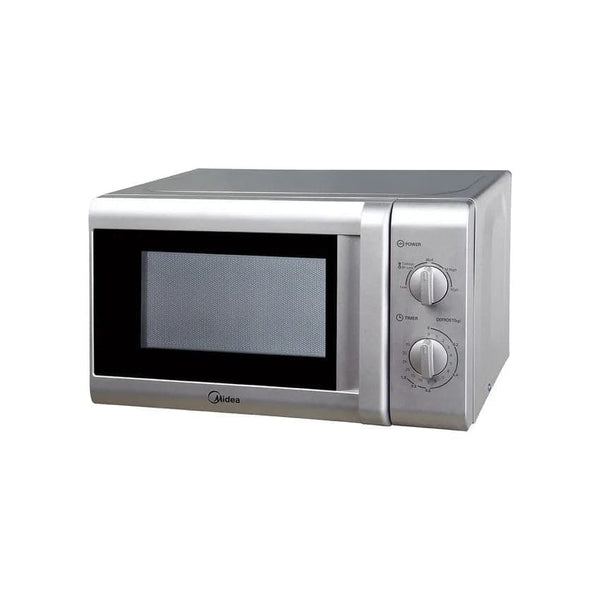 Midea 700w 20L Manual Microwave Oven - Silver With Mirror.