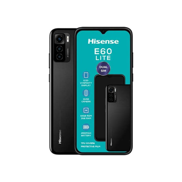 Hisense E60 Lite Dual Sim - Black.