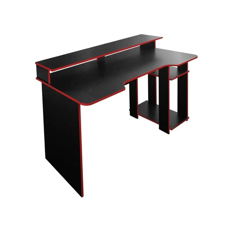 Linx Gaming Monitor Desk - Black / Red.