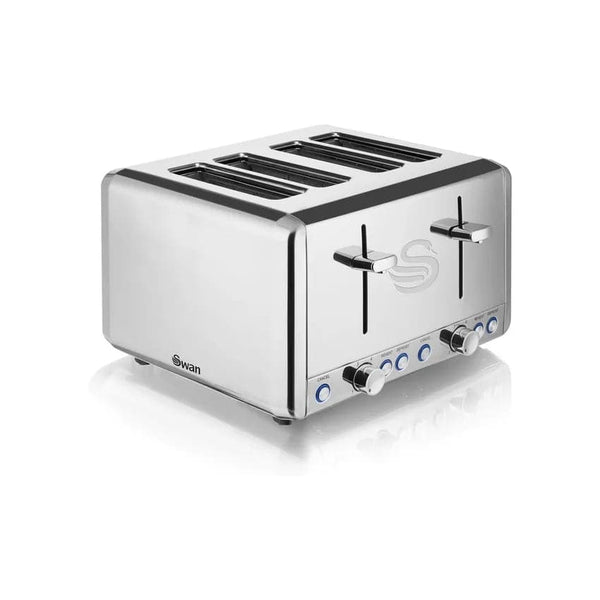 Swan Classic 4 Slice Toaster - Polished Stainless Steel.