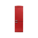 Meireles Retro Top Fridge Bottom Freezer - Red.