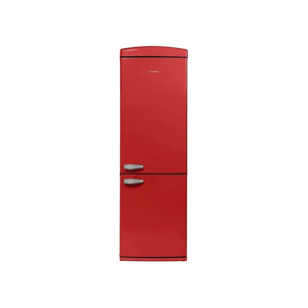 Meireles Retro Top Fridge Bottom Freezer - Red.