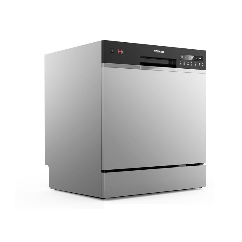 TOSHIBA 8 PLACE DISHWASHER A++ - SILVER