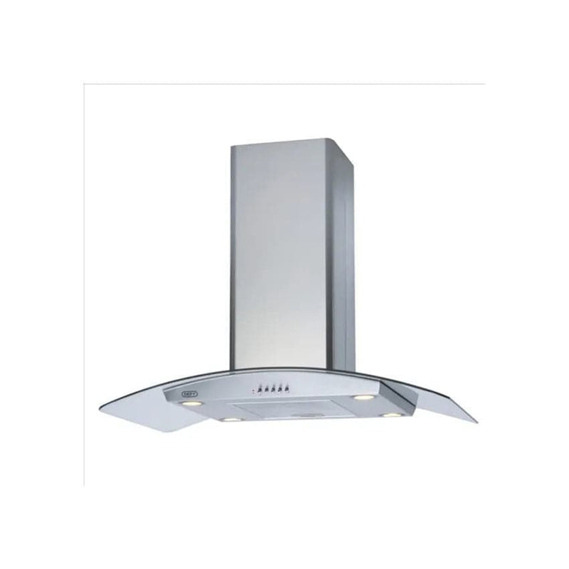 Defy 90cm Curved Glass Island Cooker Hood.