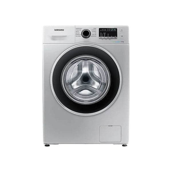 Samsung 7kg Front Loader Washing Machine With Eco Bubble - Silver.