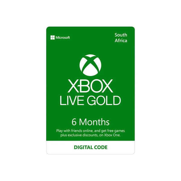 Microsoft Xbox Live Gold 6 Month Esd (Digital Code).