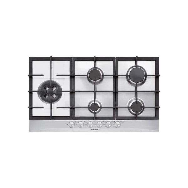 Glem 90cm Built-in Gas Hob - Stainless Steel.