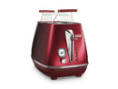 Distinta Flair 2 slice toaster – Glamour Red.