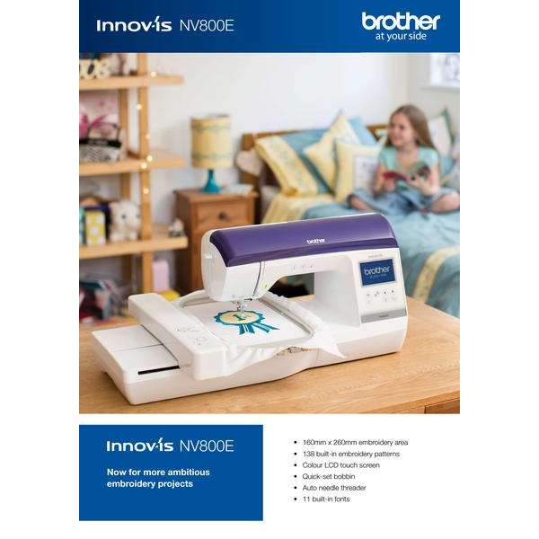 Nv800e Brother Embroidery Only Machine.