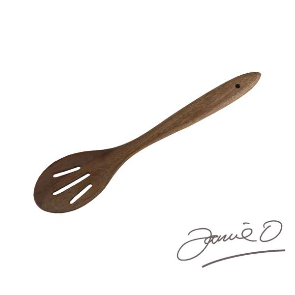 Jamie Oliver Acacia Wood Slotted Spoon.