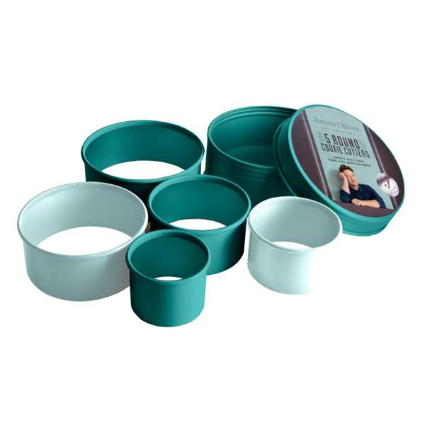 Jamie Oliver Round Cookie Cutter Set Of 5.