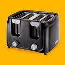 Cool Touch 4 Slice Toaster Black.