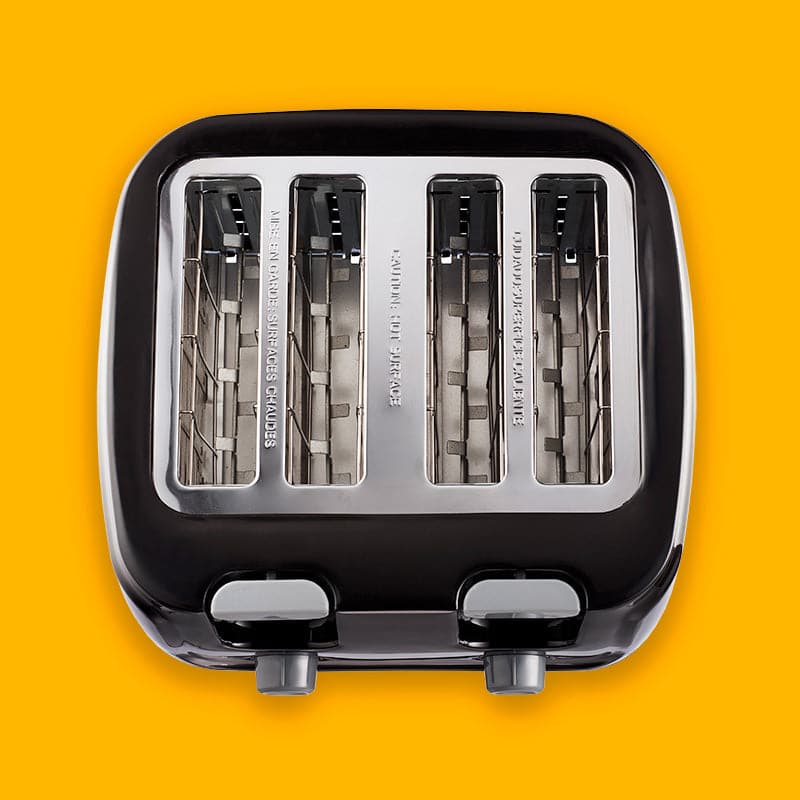 Cool Touch 4 Slice Toaster Black.