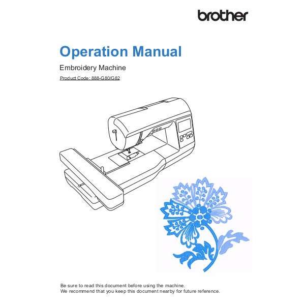 Nv800e Brother Embroidery Only Machine.