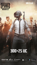 PUBG Mobile Unknown Cash - 300 + 25 Uc