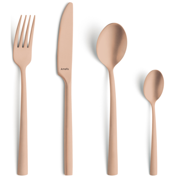 Manille 16pce Copper Cutlery Set.