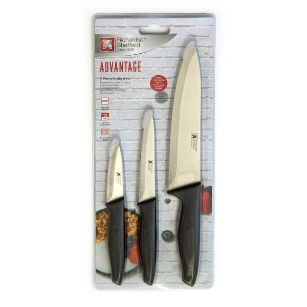 Richardson Sheffield Advantage 3PCE Starter Knife Set.