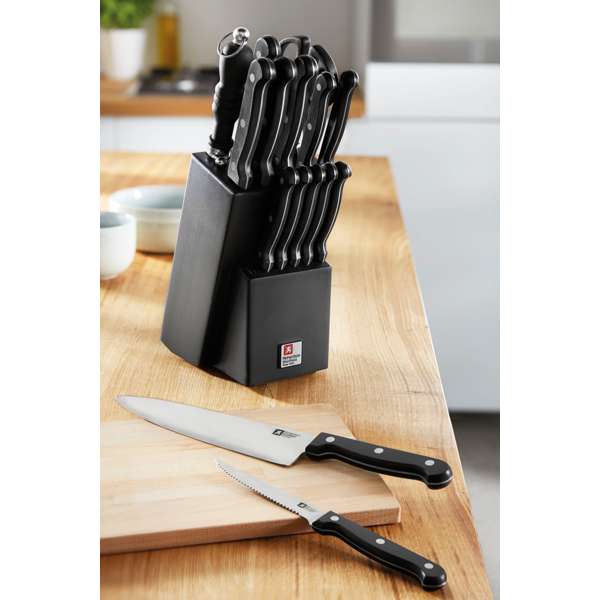 Richardson Sheffield Artisan 15pce knife set Black.