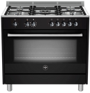 La Germania Rustica 90cm Rustica Gas Hob & Electric Oven - Black