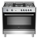 La Germania Rustica 90cm Parma Gas Hob & Electric Oven - Stainless Steel