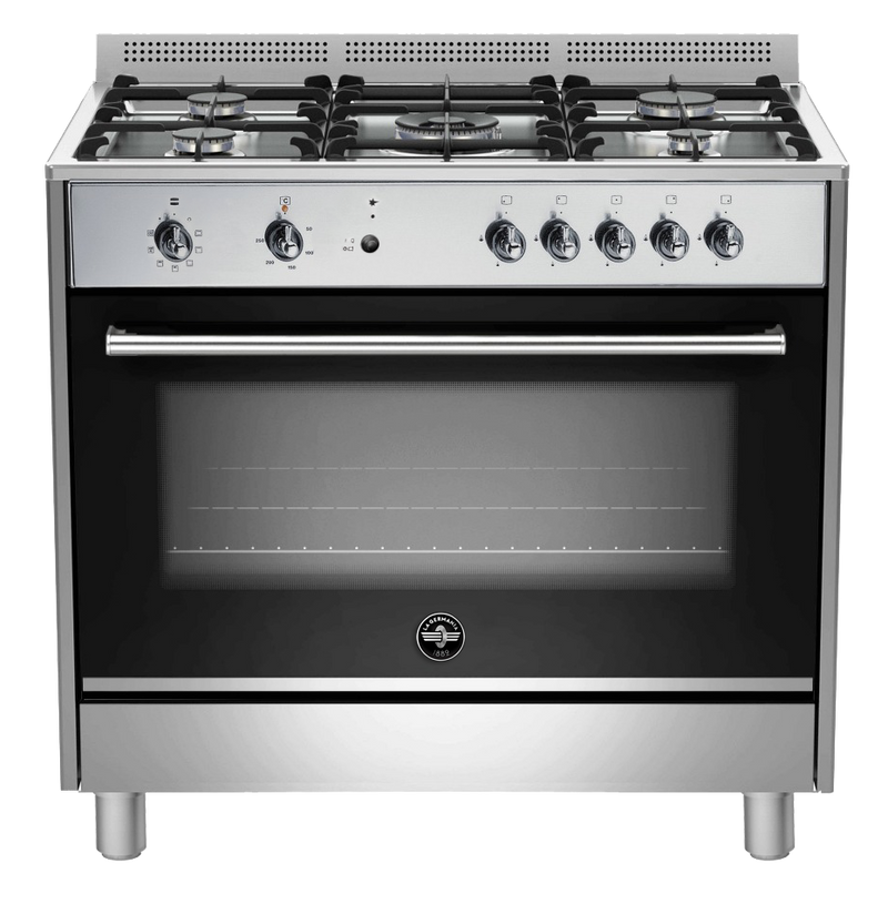 La Germania Rustica 90cm Parma Gas Hob & Electric Oven - Stainless Steel