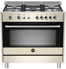 La Germania Rustica 90cm Rustica Gas Hob & Gas Oven / Gas Grill - Cream