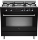 La Germania Rustica 90cm Rustica Gas Hob & Gas Oven / Gas Grill - Black