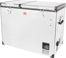SnoMaster 85L Dual Compartment Stainless Steel Fridge/Freezer AC/DC