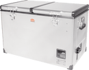 SnoMaster 82.5L Dual Compartment Stainless Steel Fridge/Freezer AC/DC