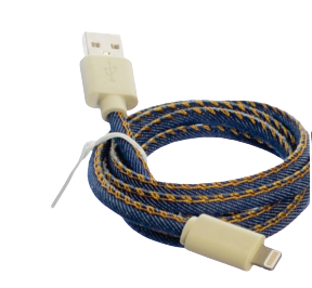 Omg Denim (Jeans) Lightning Cable.