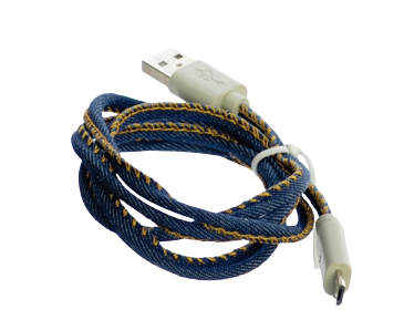 Omg Denim (Jeans) Micro Usb Cable.